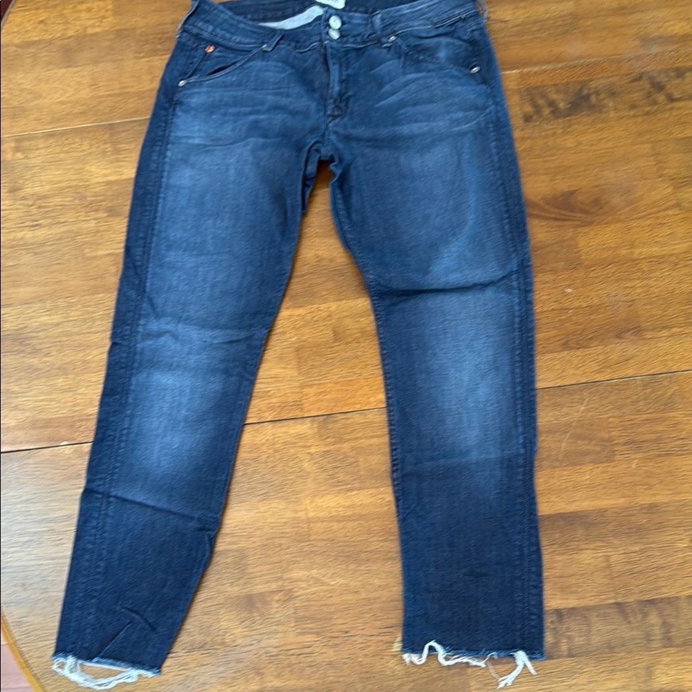 Dark Blue Distressed Jeans